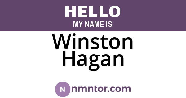 Winston Hagan