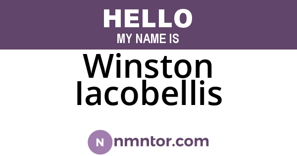 Winston Iacobellis