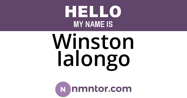 Winston Ialongo