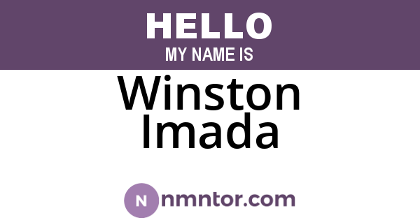 Winston Imada