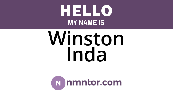 Winston Inda