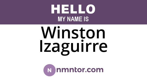 Winston Izaguirre