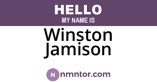 Winston Jamison