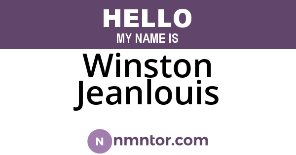Winston Jeanlouis