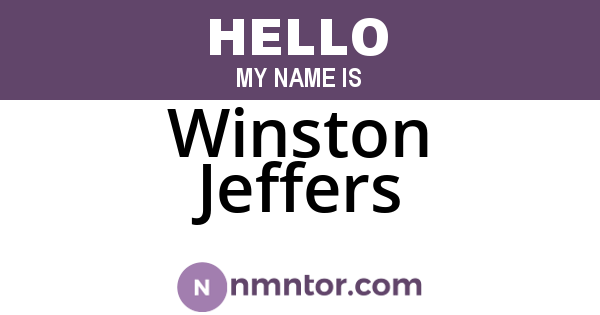 Winston Jeffers