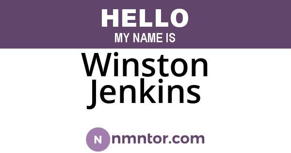 Winston Jenkins