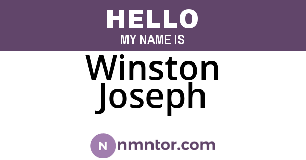 Winston Joseph