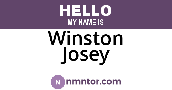 Winston Josey
