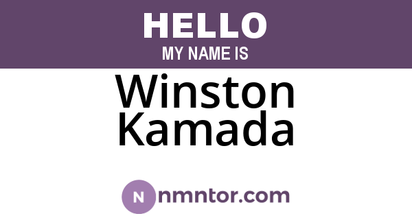Winston Kamada