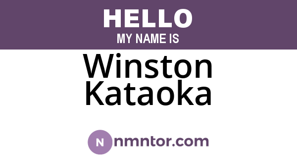 Winston Kataoka