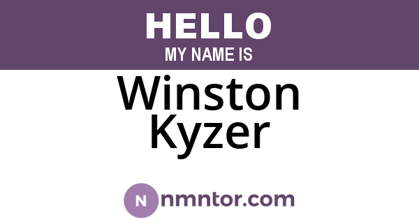Winston Kyzer