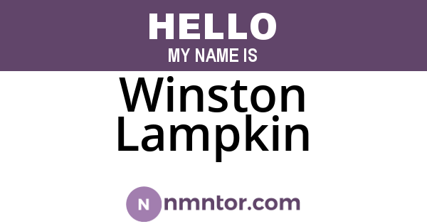 Winston Lampkin