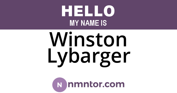 Winston Lybarger