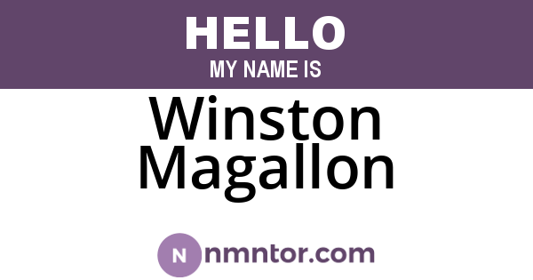 Winston Magallon