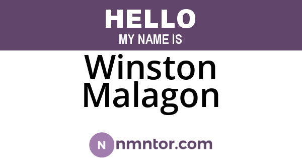 Winston Malagon