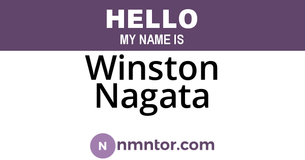 Winston Nagata
