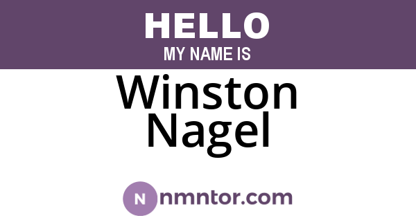 Winston Nagel