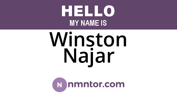 Winston Najar