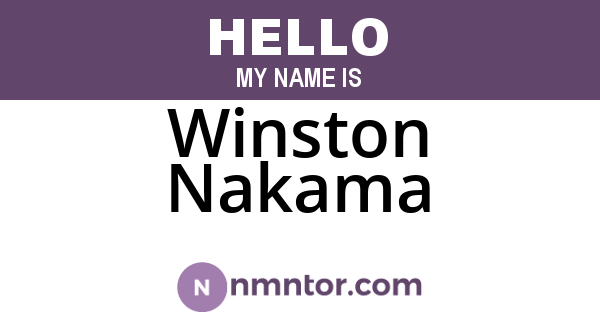 Winston Nakama