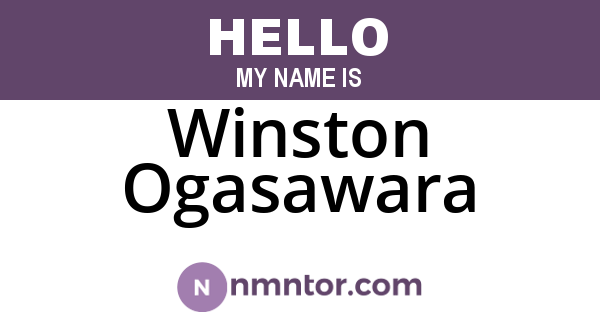 Winston Ogasawara