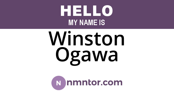 Winston Ogawa