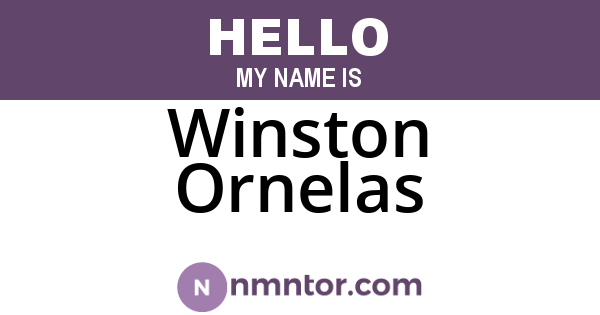 Winston Ornelas