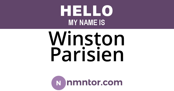 Winston Parisien