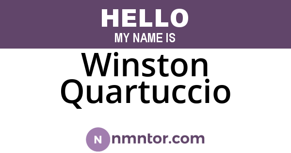 Winston Quartuccio