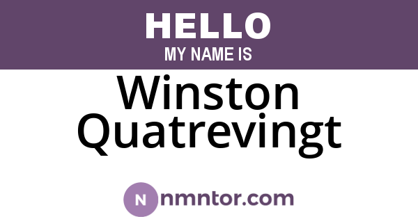 Winston Quatrevingt