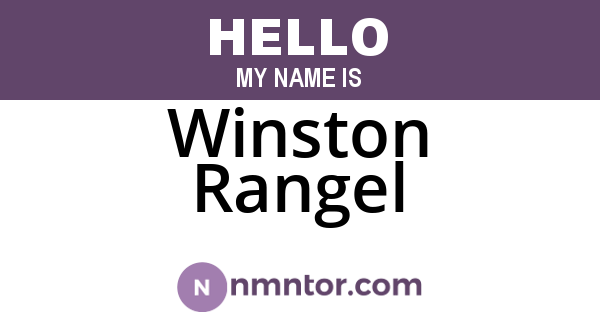 Winston Rangel