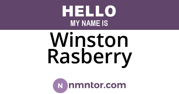 Winston Rasberry
