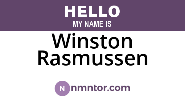 Winston Rasmussen