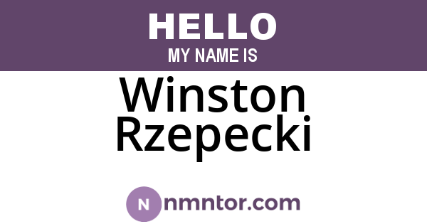 Winston Rzepecki