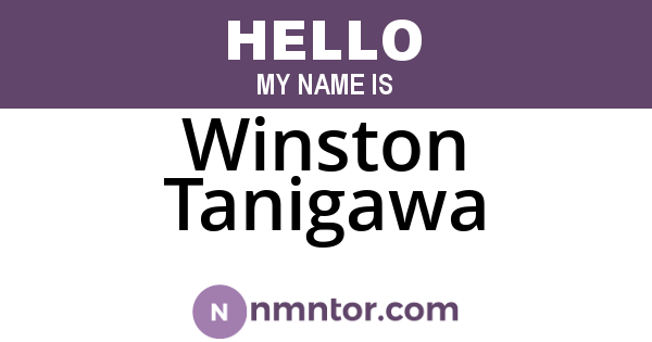 Winston Tanigawa