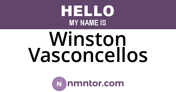 Winston Vasconcellos
