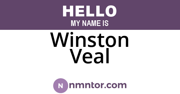 Winston Veal
