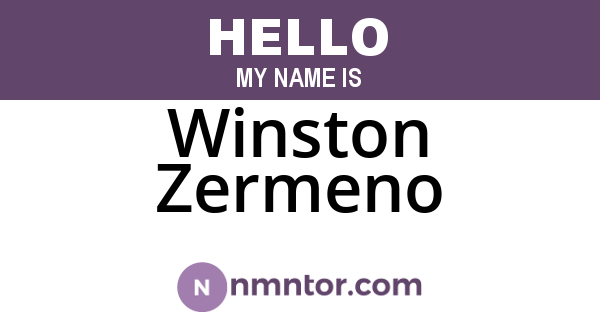 Winston Zermeno