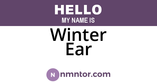 Winter Ear