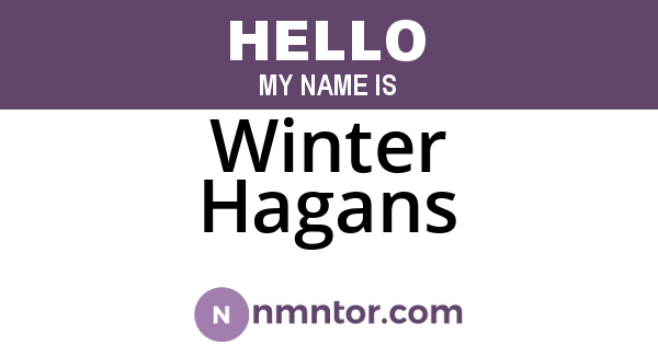 Winter Hagans