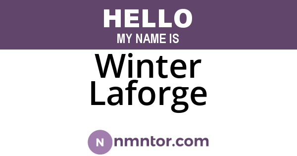 Winter Laforge