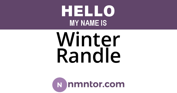Winter Randle