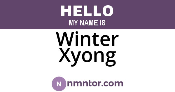 Winter Xyong