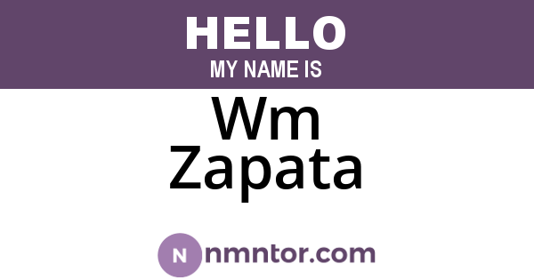 Wm Zapata