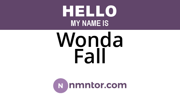 Wonda Fall