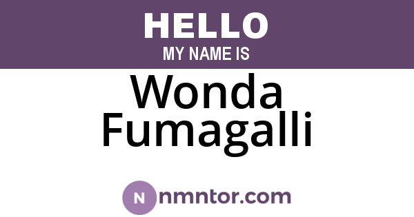 Wonda Fumagalli