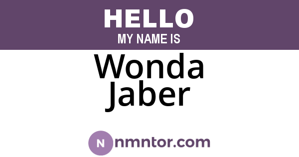 Wonda Jaber
