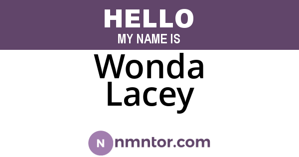 Wonda Lacey