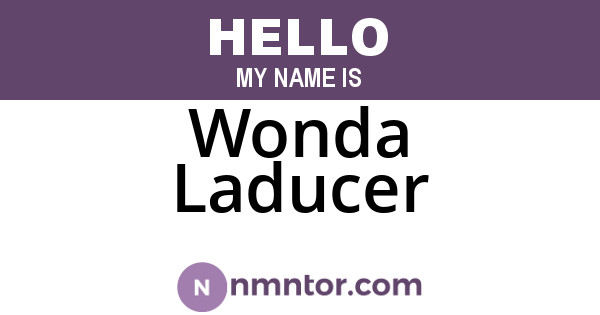 Wonda Laducer