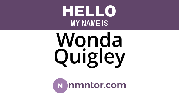 Wonda Quigley