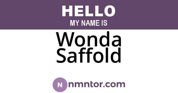 Wonda Saffold